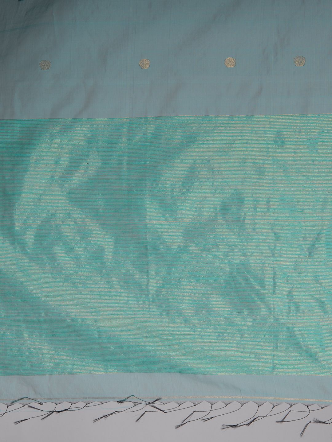Green Hand Woven Matka Silk Saree