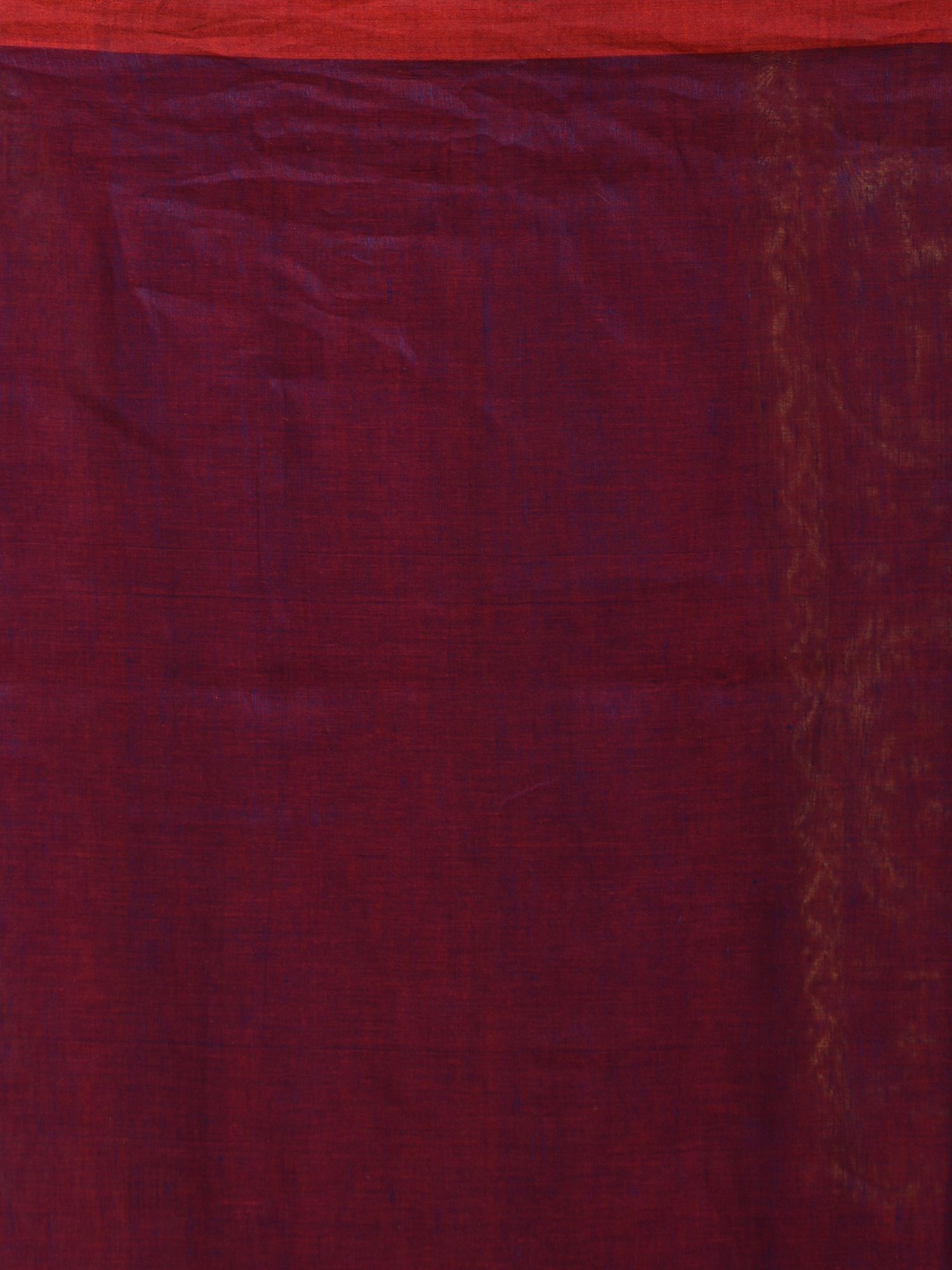 Magenta Pure Linen Hand Woven Saree with Zari