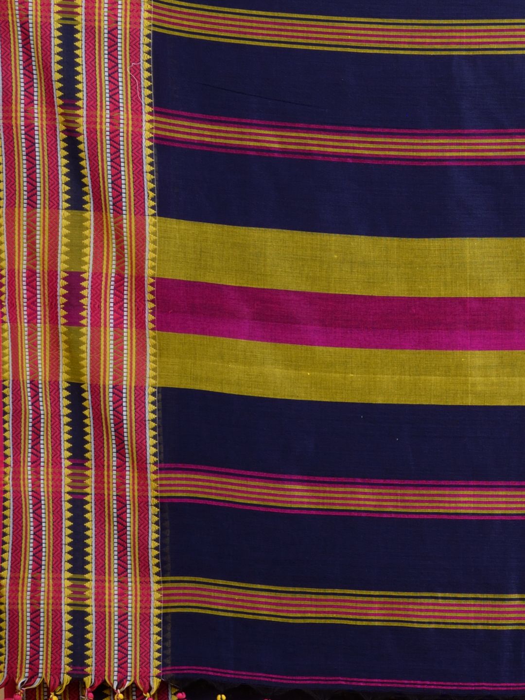 Blue soft Cotton handwoven saree
