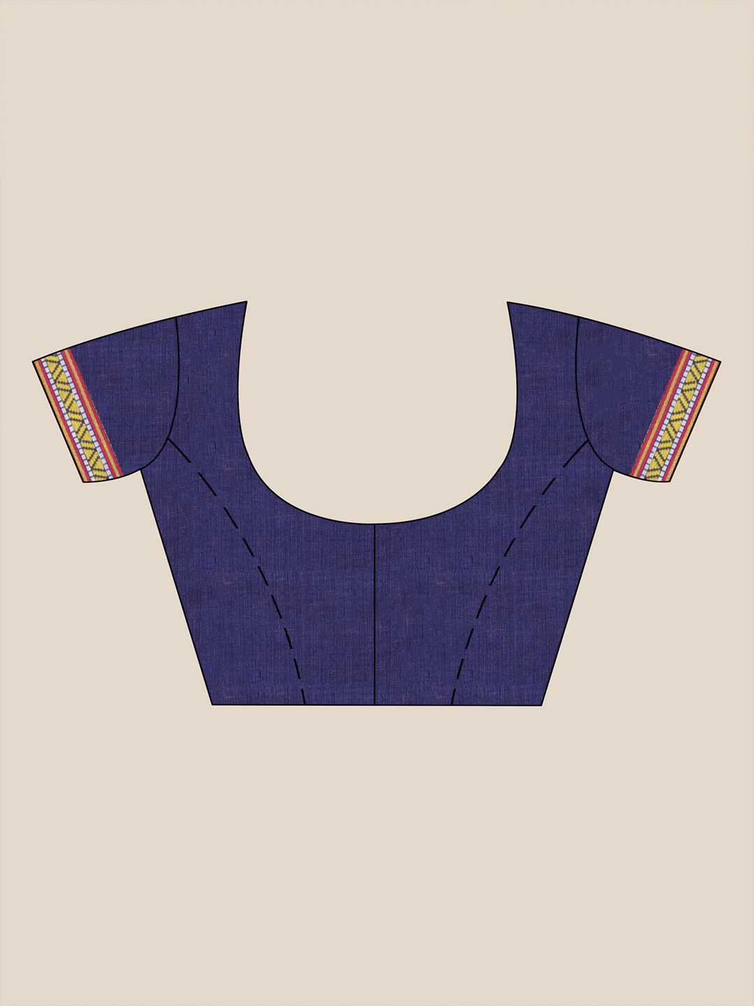 Blue soft Cotton handwoven saree