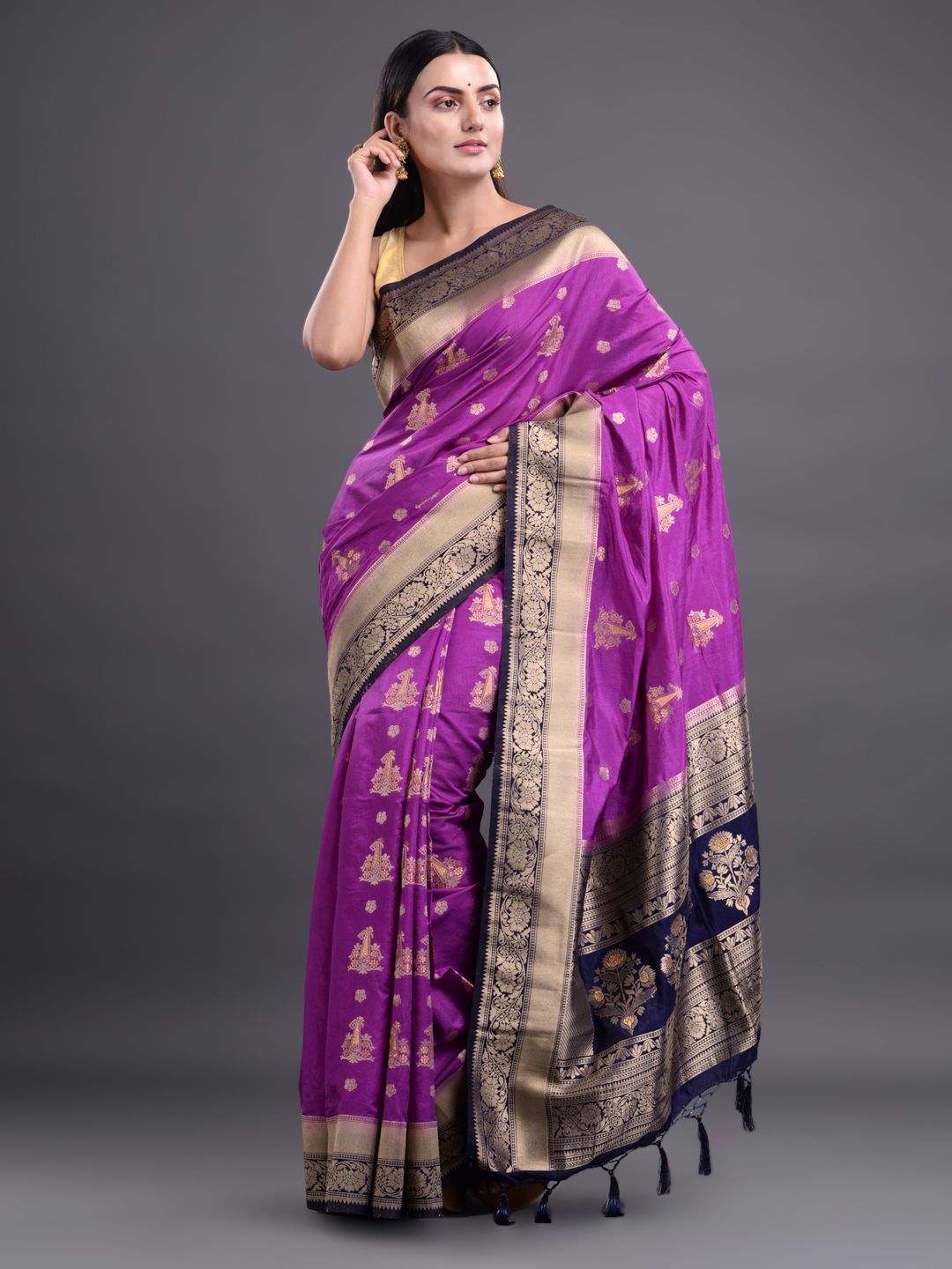 ART SILK BENARASI SAREE WITH JARI