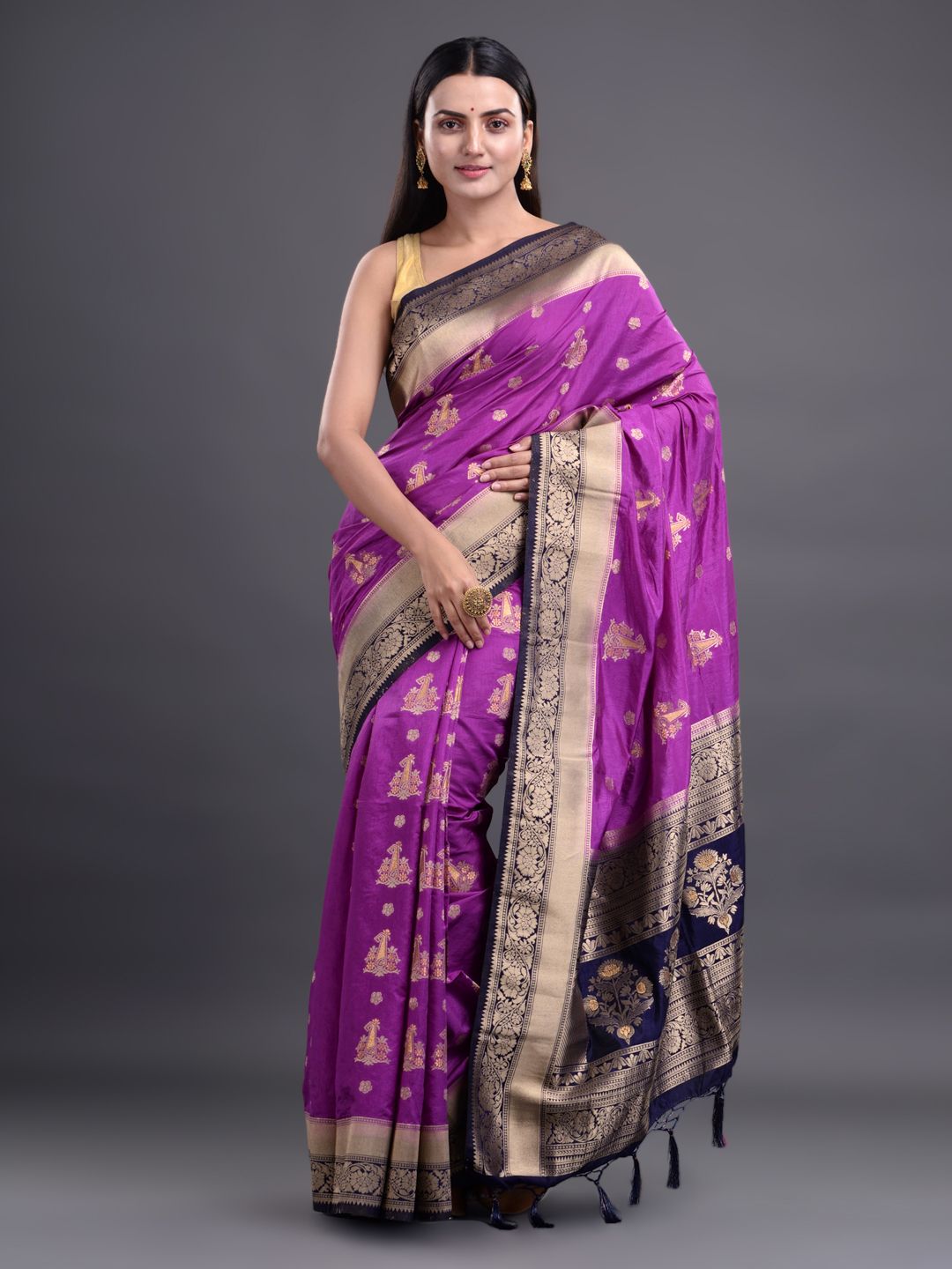 ART SILK BENARASI SAREE WITH JARI