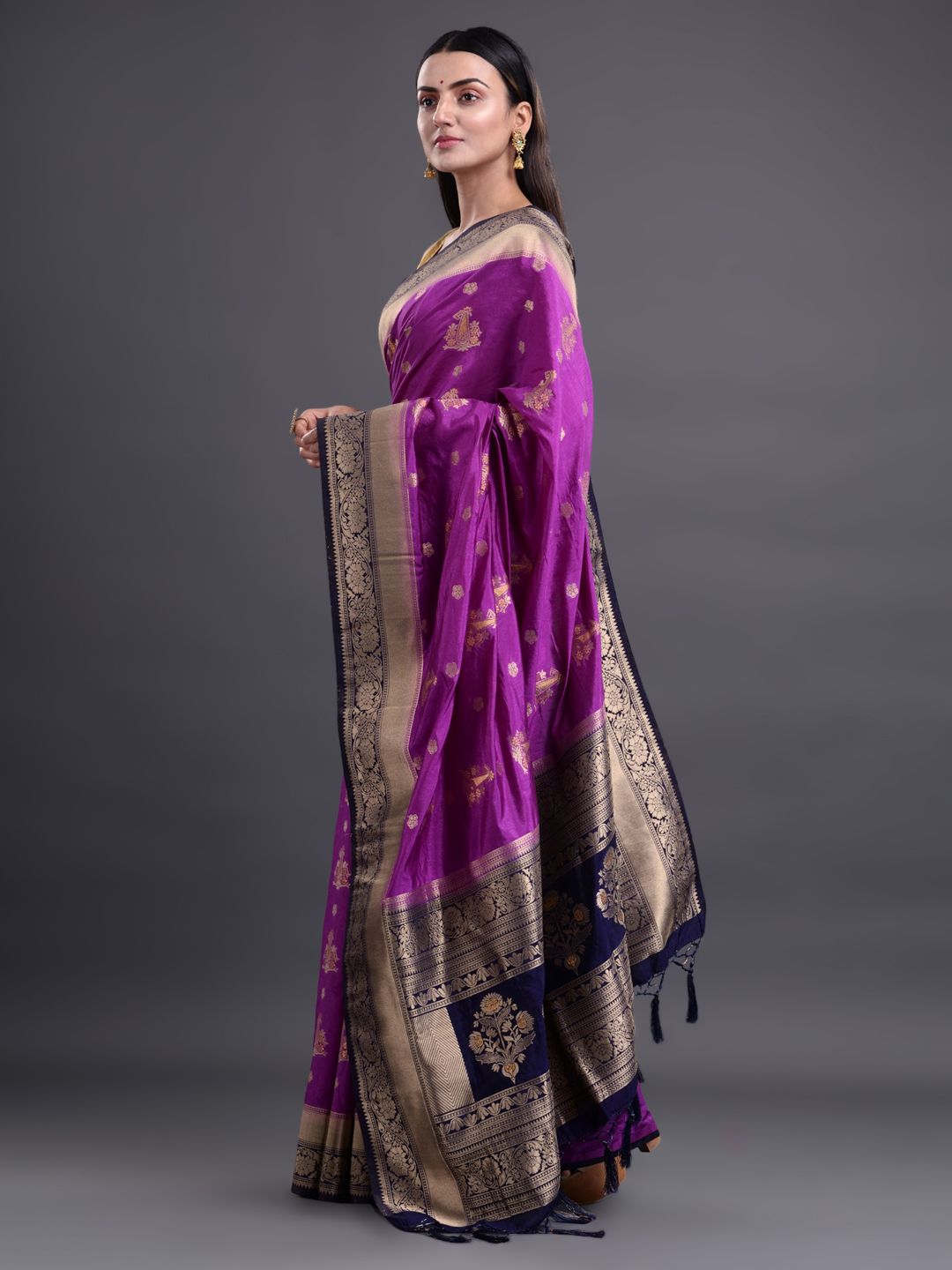 ART SILK BENARASI SAREE WITH JARI