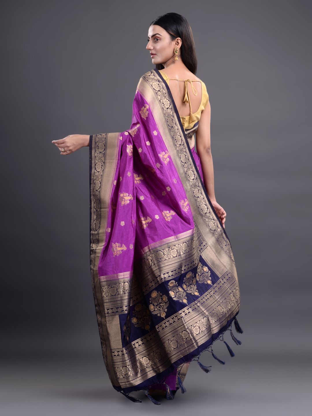ART SILK BENARASI SAREE WITH JARI