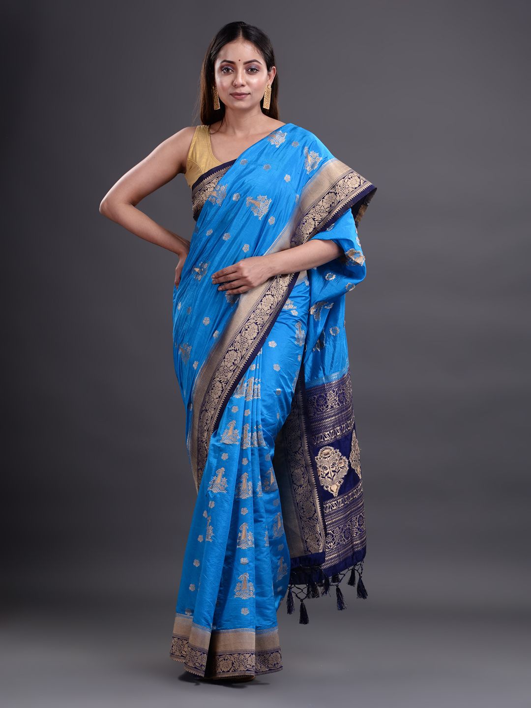 ART SILK BENARASI SAREE WITH JARI