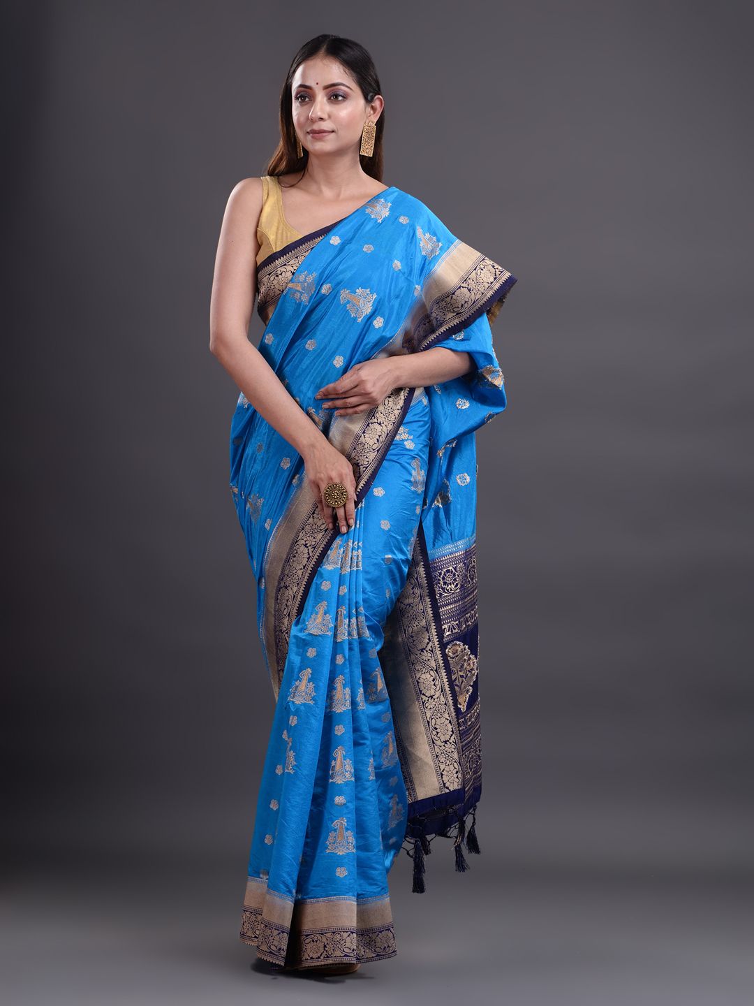 ART SILK BENARASI SAREE WITH JARI