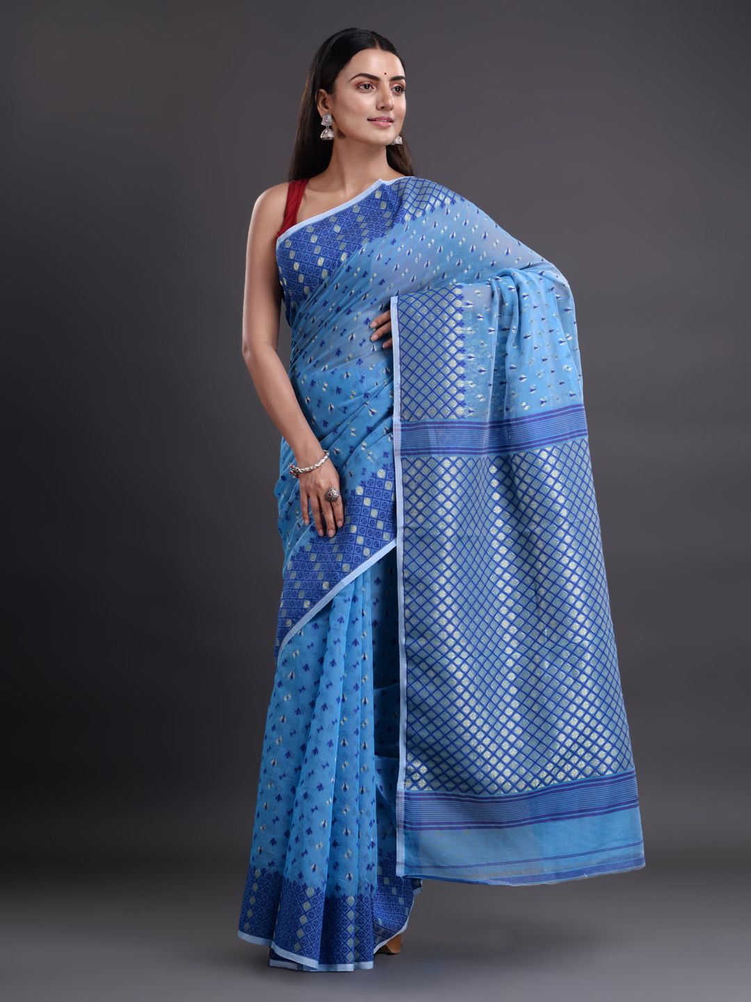 BENGAL HAND WOVEN SOFT JAMDANI SAREE