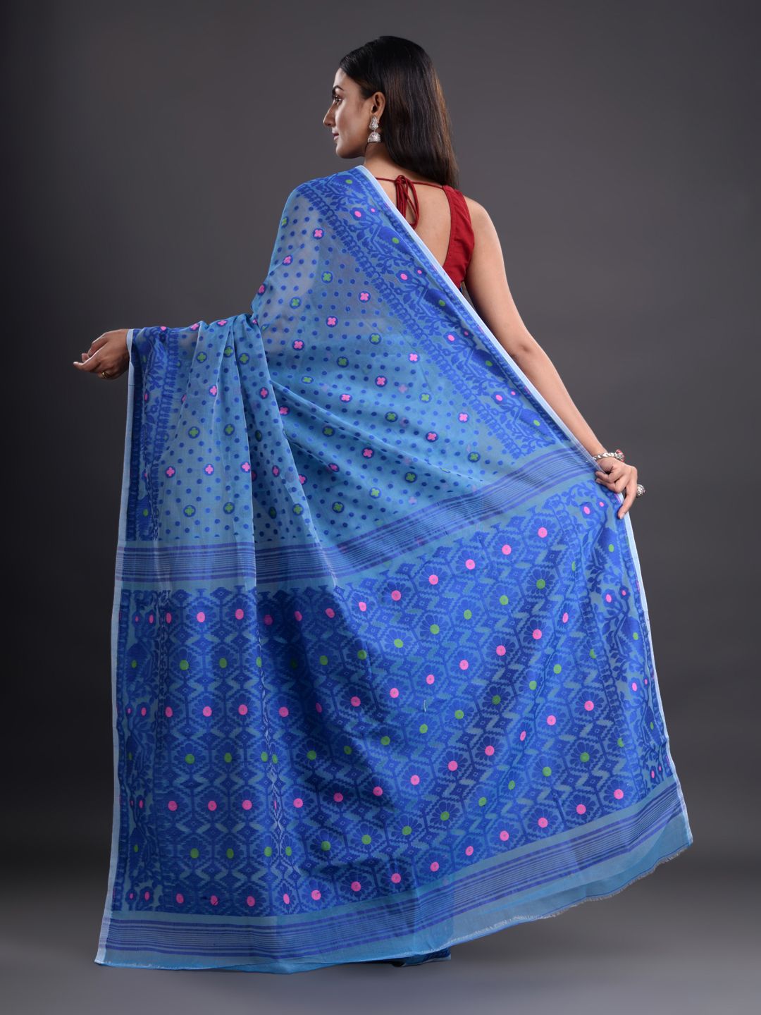 BENGAL HAND WOVEN SOFT JAMDANI SAREE