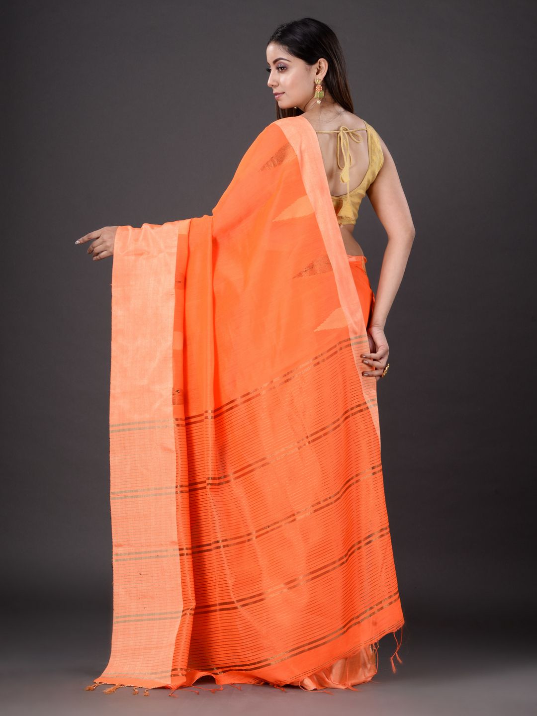 ART SILK AND COTTON BENGAL HANDLOOM SAREE