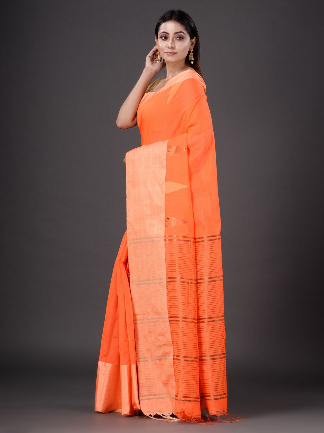 ART SILK AND COTTON BENGAL HANDLOOM SAREE