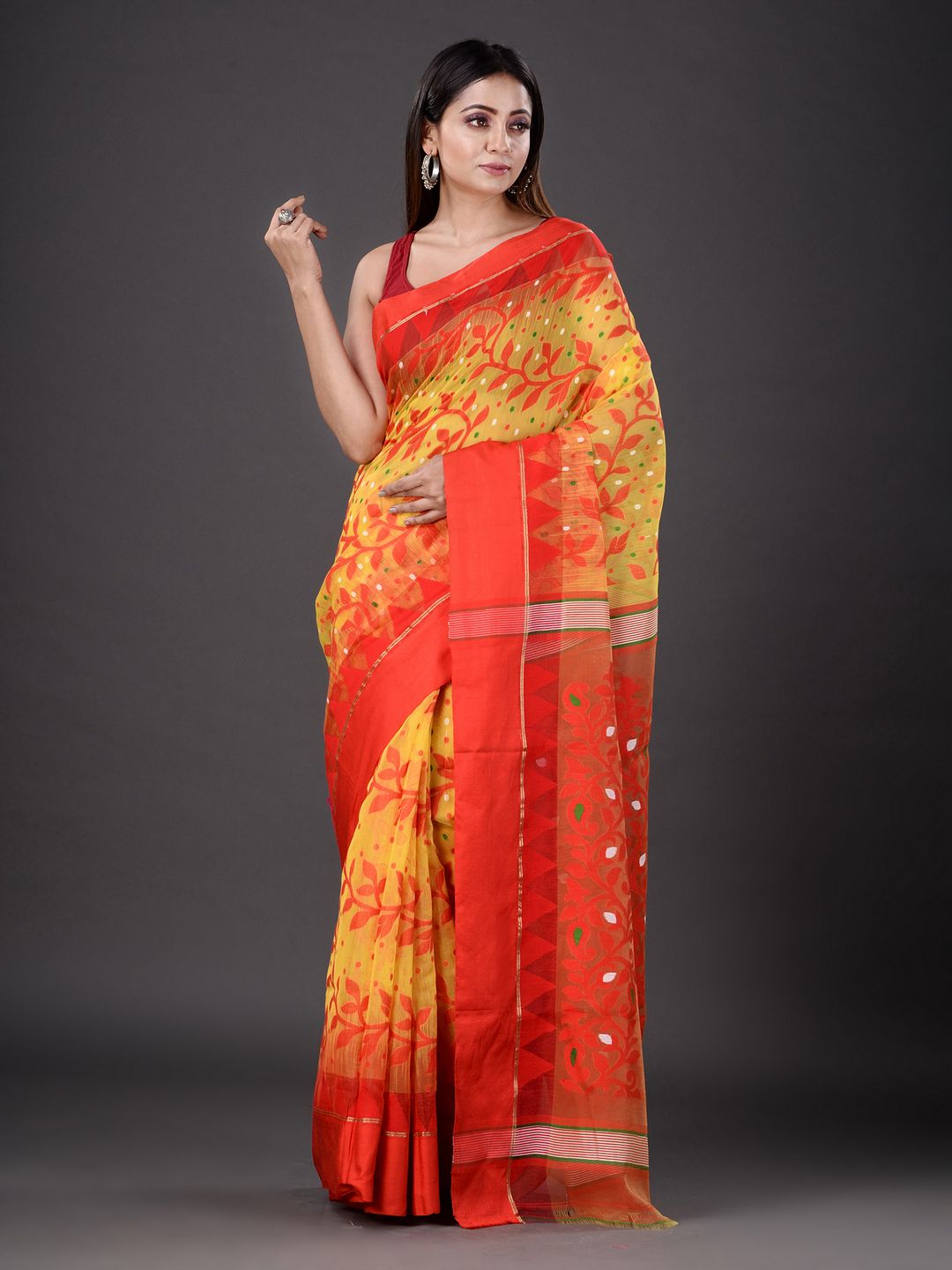 BENGAL HANDLOOM SOFT JAMDANI SAREE