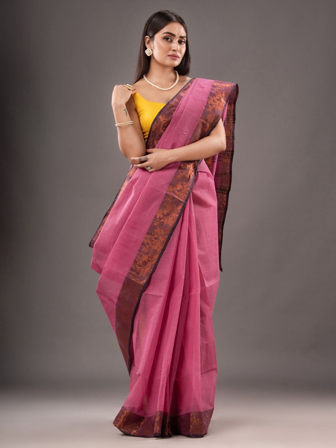Pure Cotton Hand Woven Tant Saree