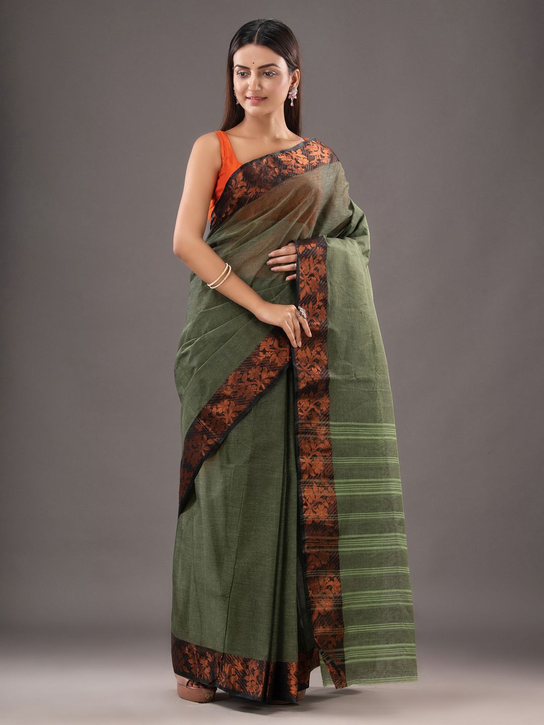Pure Cotton Hand Woven Tant Saree