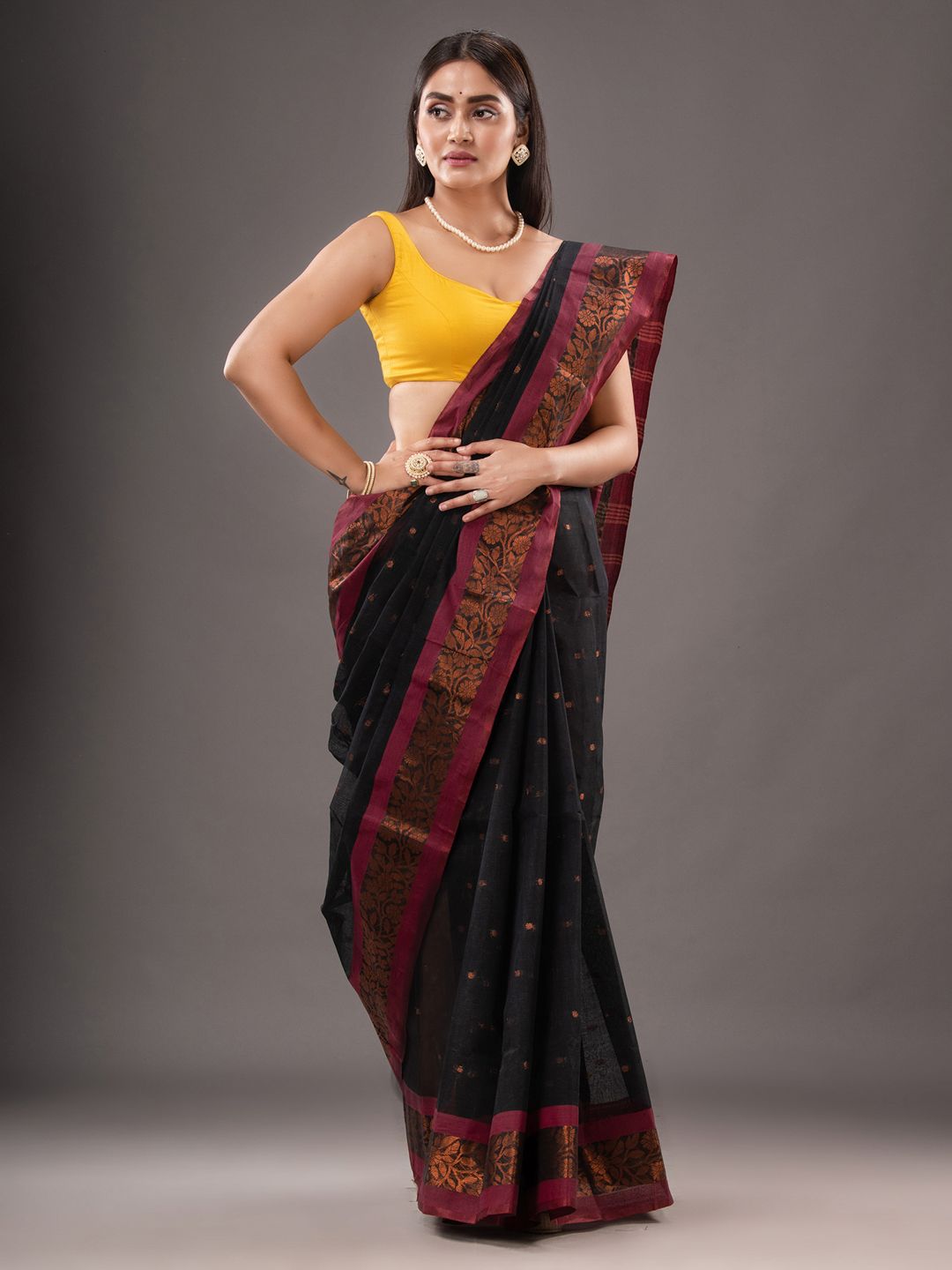 Pure Cotton Hand Woven Tant Saree