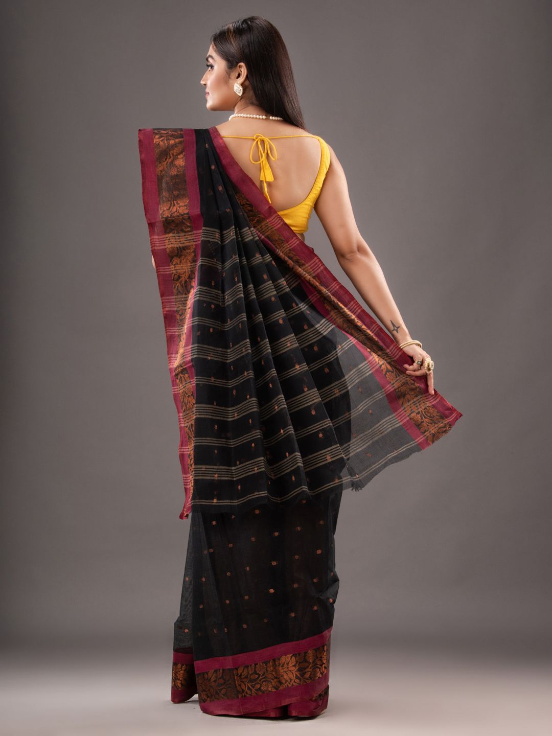 Pure Cotton Hand Woven Tant Saree