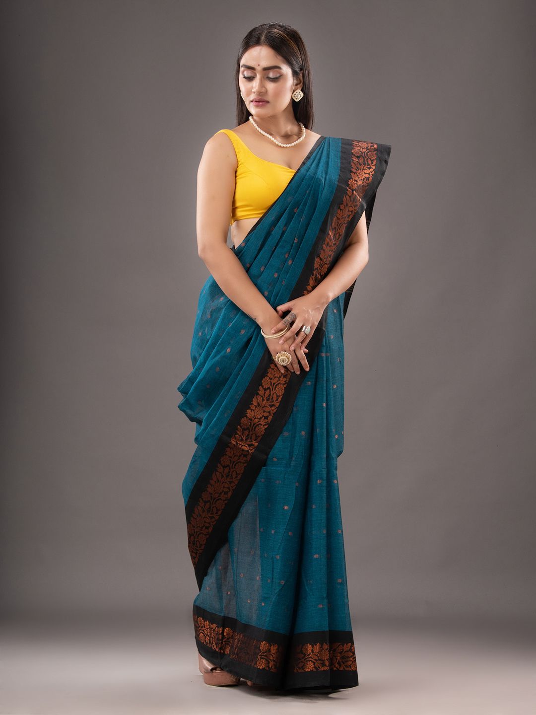Pure Cotton Hand Woven Tant Saree