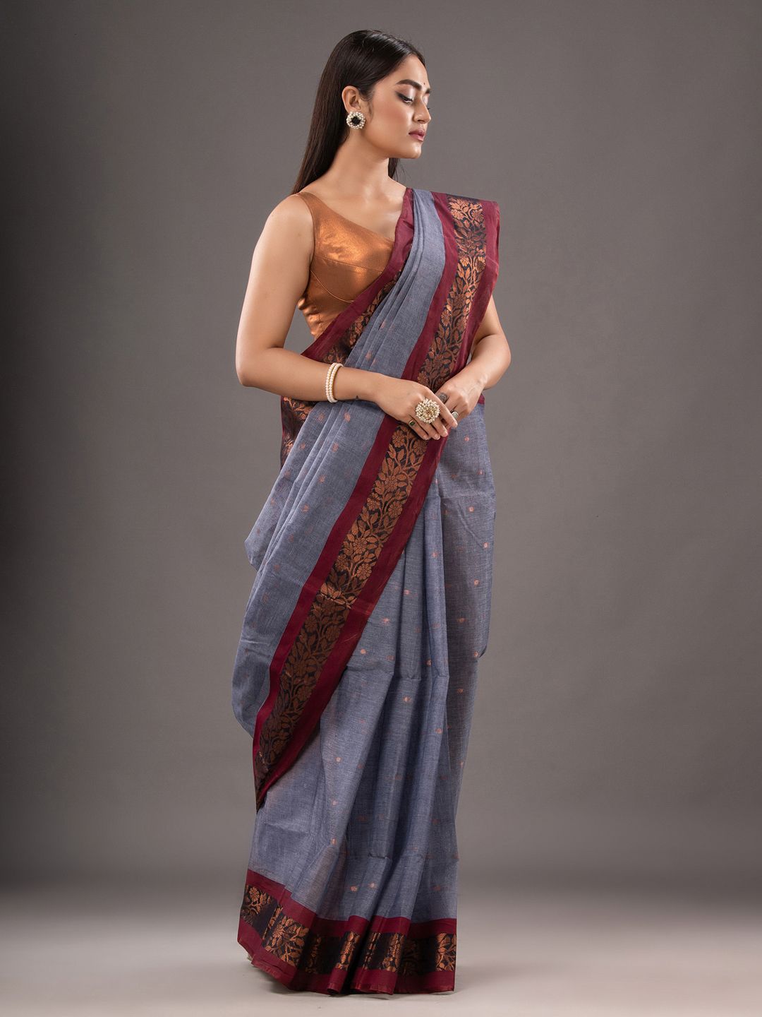 Pure Cotton Hand Woven Tant Saree