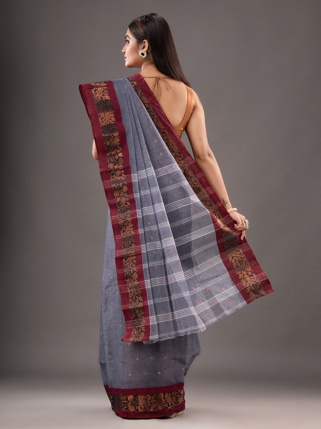 Pure Cotton Hand Woven Tant Saree