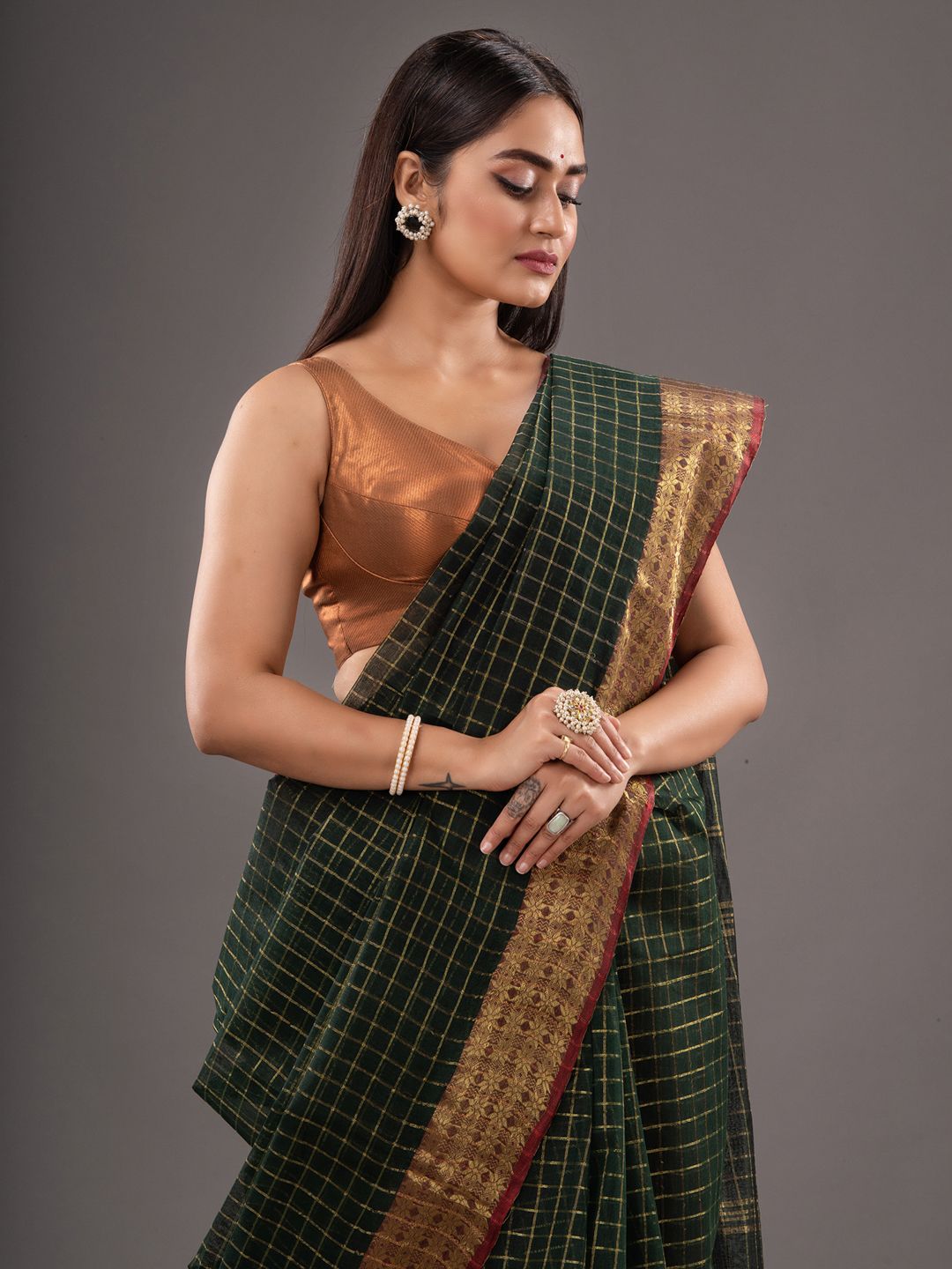 Pure Cotton Hand Woven Tant Saree