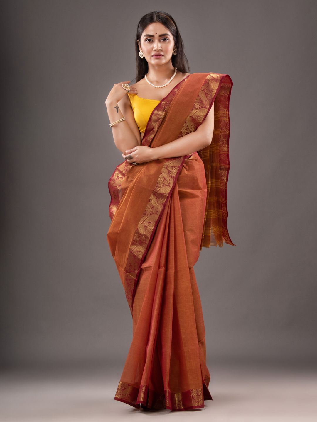 Pure Cotton Hand Woven Tant Saree