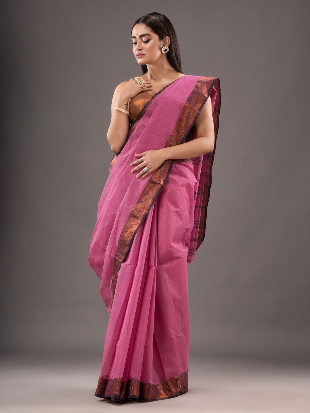 Pure Cotton Hand Woven Tant Saree