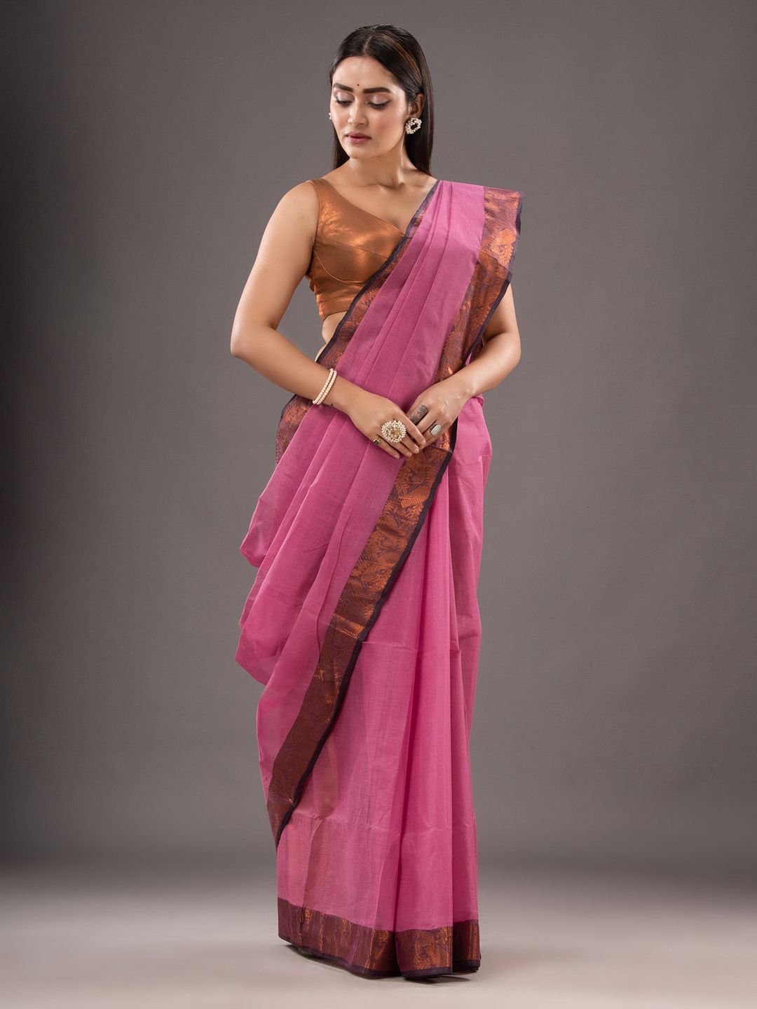 Pure Cotton Hand Woven Tant Saree