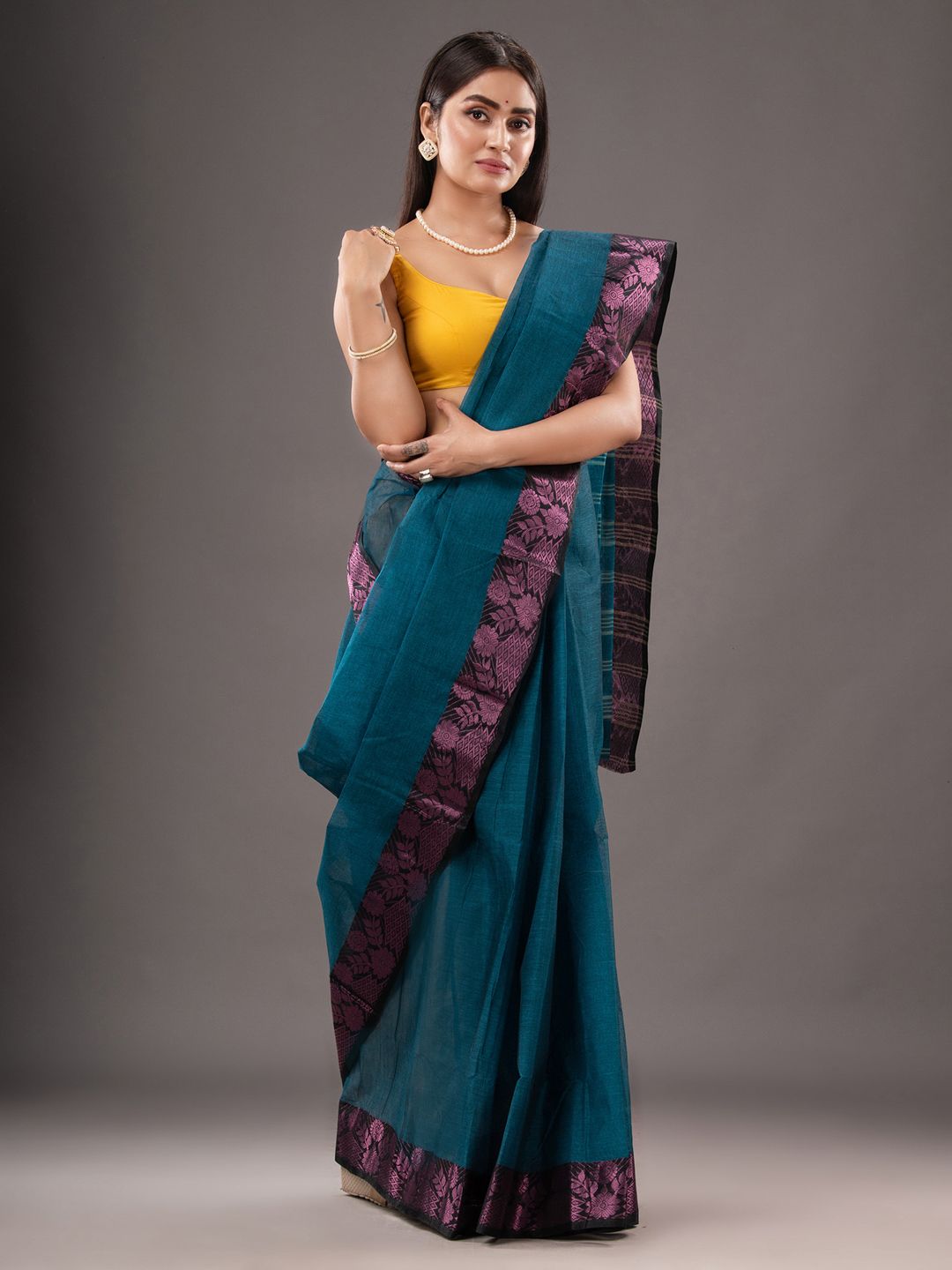 Pure Cotton Hand Woven Tant Saree