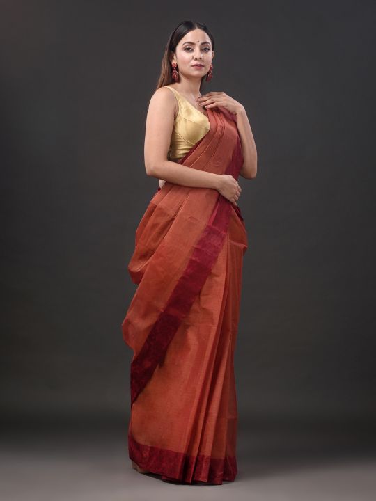 Pure Cotton Hand Woven Tant Saree