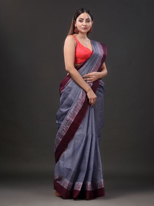 Pure Cotton Hand Woven Tant Saree