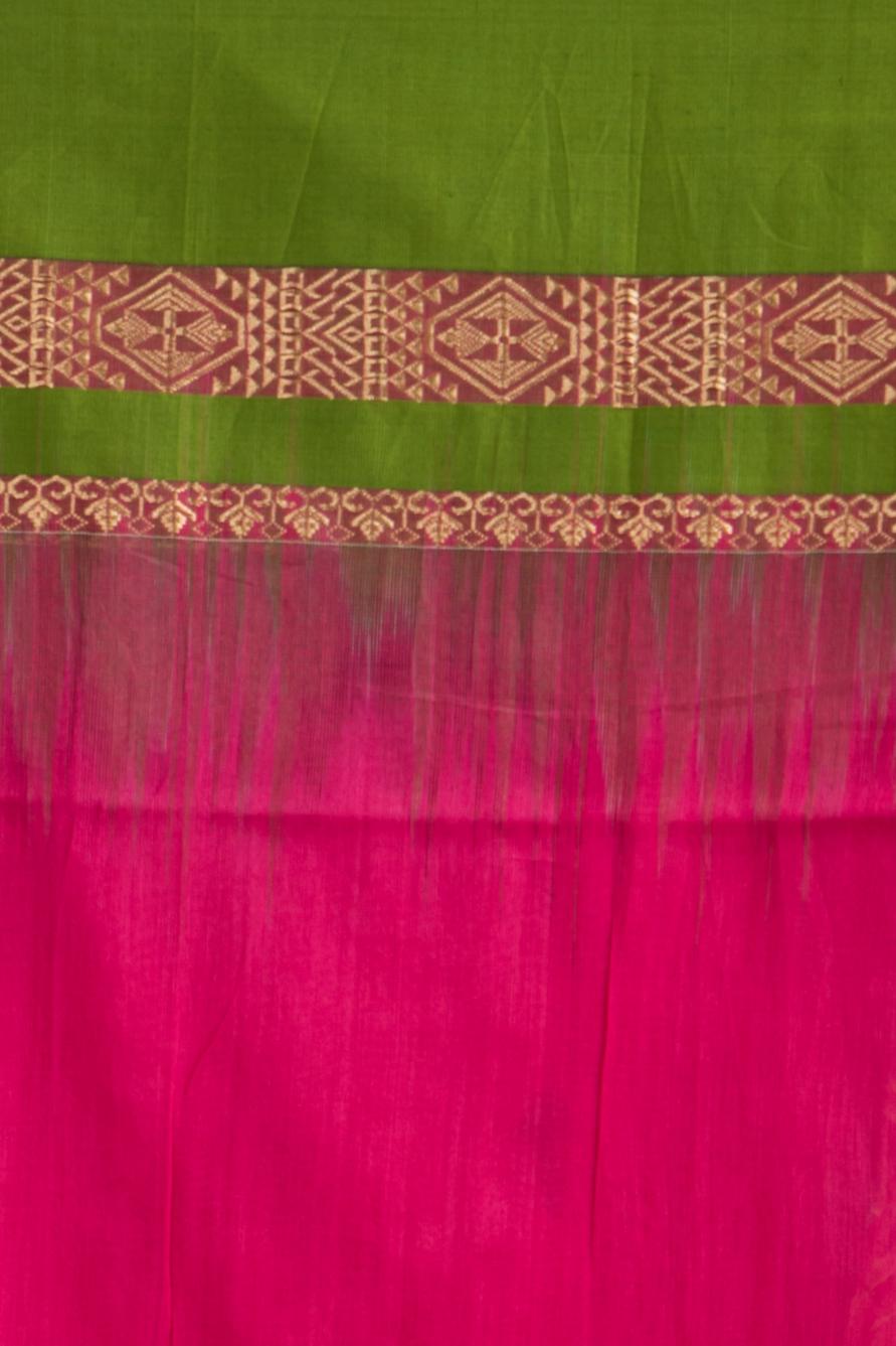 Pink Pure Soft Cotton Dhakai Buti Handloom Saree