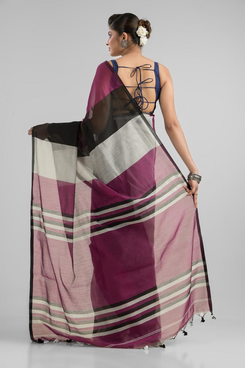 Art Silk and Cotton Handloom Saree