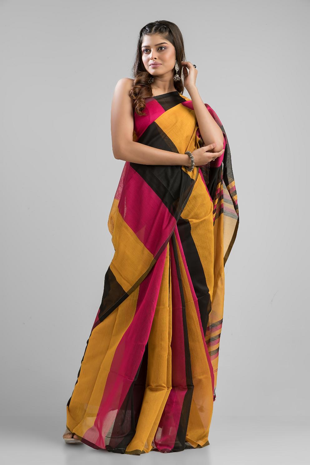 Art Silk and Cotton Handloom Saree