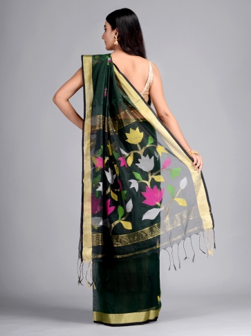 Silk Cotton Hand Woven Designer Saree 1