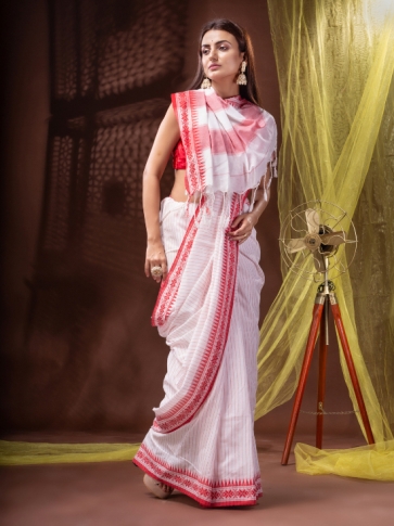 Pure Cotton Bengal Handloom Saree